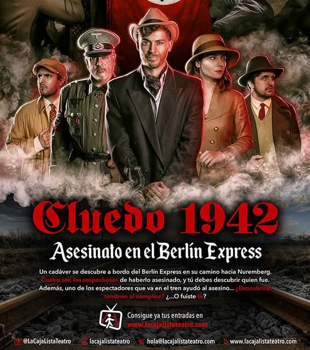 «Cluedo 1942: Asesinato en el Berlín Express» de La Caja Lista (Madrid)